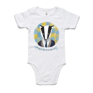 'Badger for President' Baby One-Piece